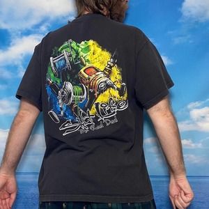 Vintage 90s salt life motorcycle T Shirt